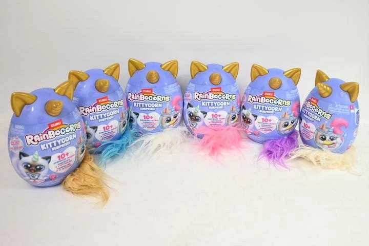 Zuru RAINBOCORNS - Kittycorn staigmenų serija 3, mažas pliušinis žaisliukas - (92104TQ1)