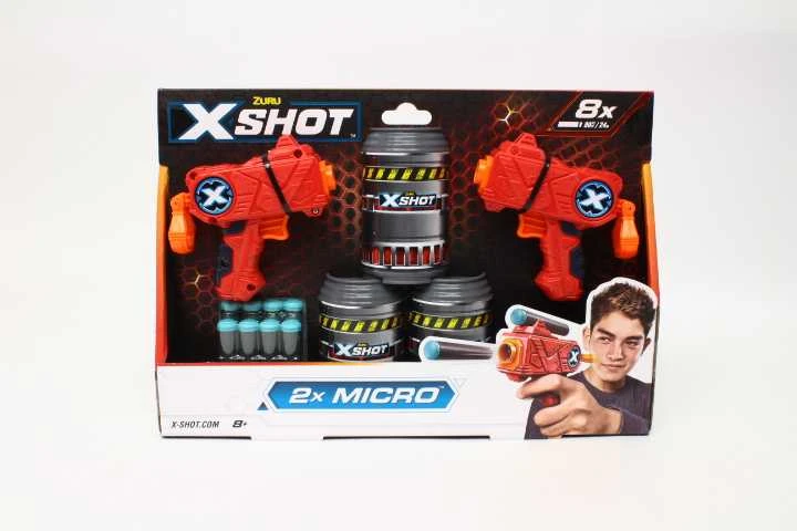 XShot ZURU X-SHOT Double Micro 3 skardinės 3621 22003