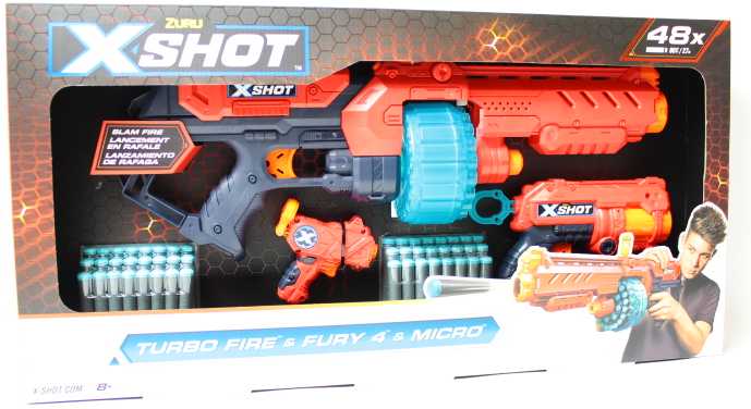 XShot Excel Launcher Combo Pack Turbo Fire + Fury 4 + Micro