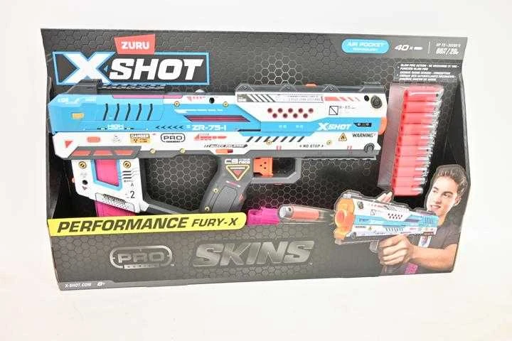 Zuru XSHOT – SKINS Pro serija – Fury-X Blaster (40 strėlyčių) – (36772)