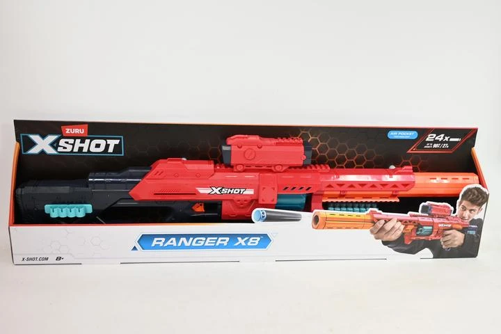 Žaislų - Zuru X Shot 9 Ranger X8 8-dart talpa nuimamas taikiklis