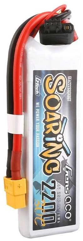 Akumulatorius Gens Ace G-Tech Soaring 2200mAh 7.4V 30C 2S1P XT60