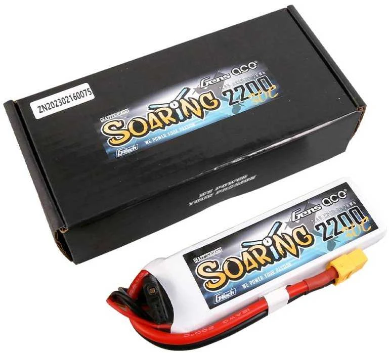 Akumulatorius Gens Ace G-Tech Soaring 2200mAh 7.4V 30C 2S1P XT60