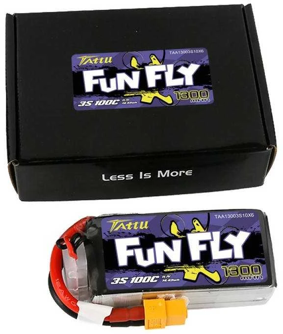 Gens Ace & Tattu Gens Ace Akumuliatorius Tattu Funfly 1300mAh 11.1V 100C 3S1P
