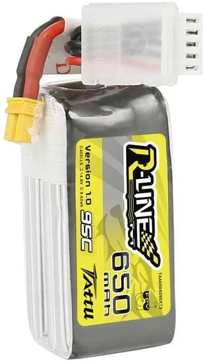 Gens Ace & Tattu Akumuliatorius Tattu R-Line 650mAh 14.8V 95C 4S1P XT30