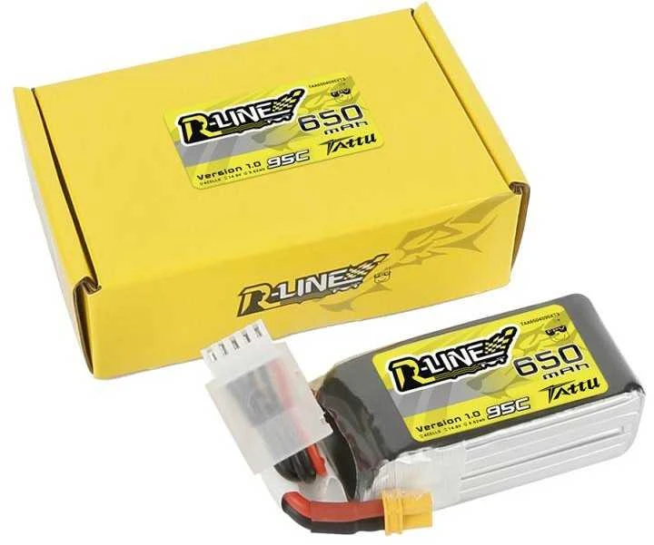 Gens Ace & Tattu Akumuliatorius Tattu R-Line 650mAh 14.8V 95C 4S1P XT30