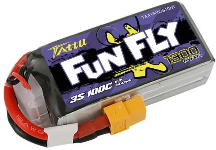 Gens Ace & Tattu Gens Ace Akumuliatorius Tattu Funfly 1300mAh 11.1V 100C 3S1P
