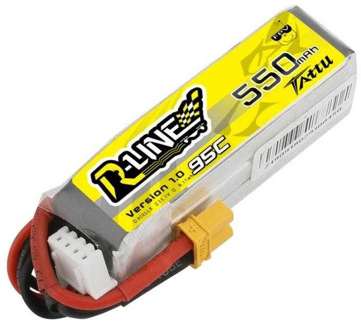 Gens Ace & Tattu Akumuliatorius Tattu R -Line 550mAh 11.1V 95C 3S1P XT30