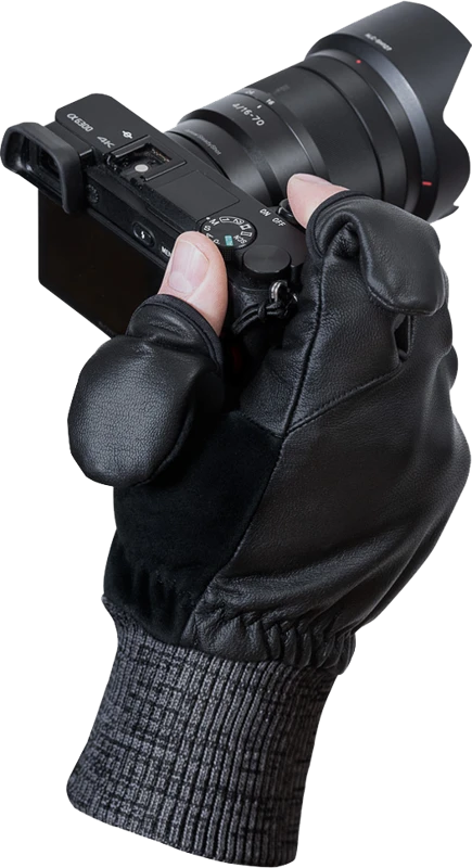 Vallerret Hatchet Odinė fotografija Pirštinė Juodas XS
