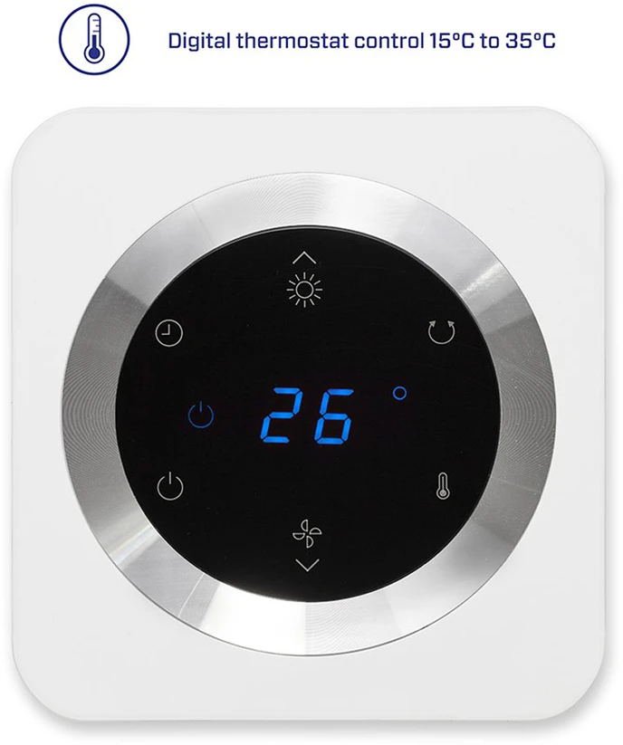 Bokštinis ventiliatorius - šildytuvas Clean Air CA-904W