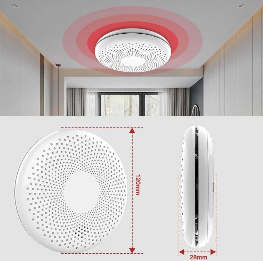 Dūmų ir CO jutiklis Feelspot CS11W WiFi, Tuya