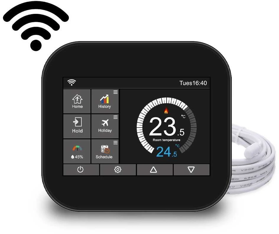 Feelspot WTH07.36WIFI termoreguliatorius sp juoda