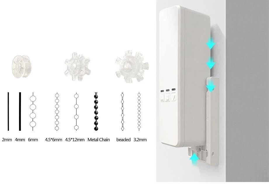 Išmanusis langų roletų ir žaliuzių valdiklis Feelspot FS-BDM01W WiFi, Tuya
