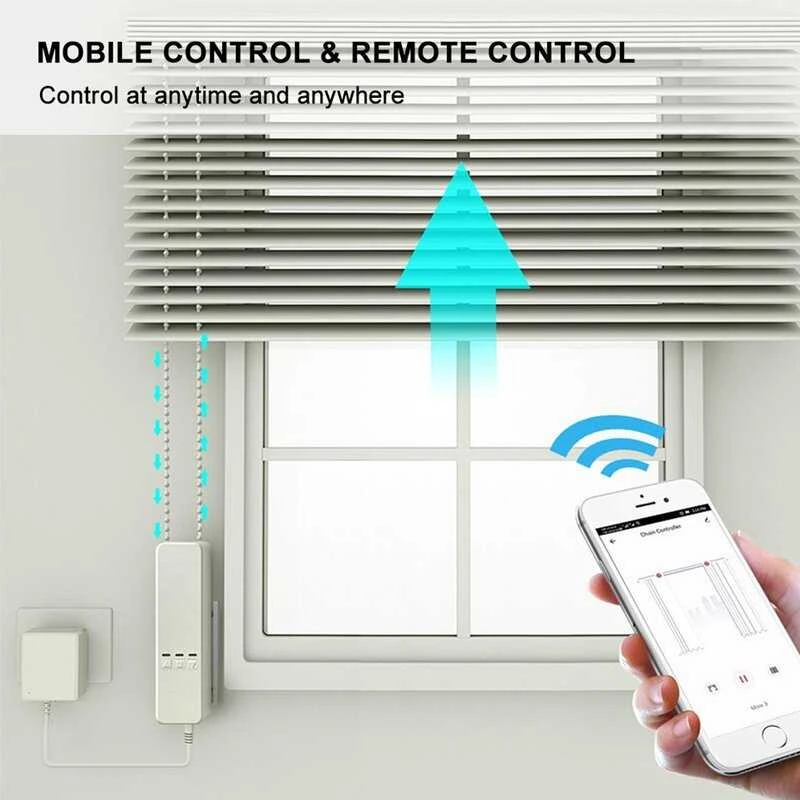 Išmanusis langų roletų ir žaliuzių valdiklis Feelspot FS-BDM01W WiFi, Tuya