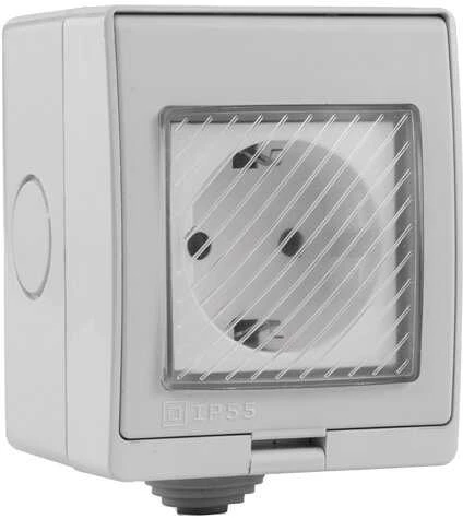 Vandeniui atsparus kištukinis lizdas Feelspot FS-WSK02WE IP55 WiFi, Tuya