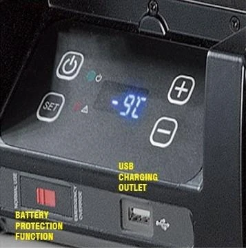 VF35P šaldytuvo valdymo skydelis su USB jungtimi