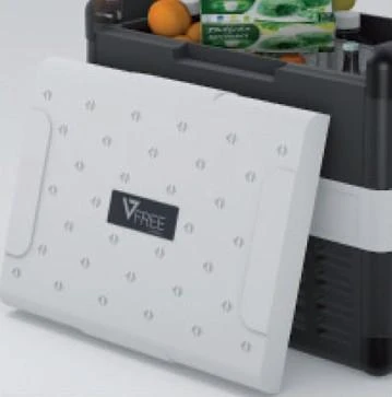 VitriFrigo VF35P atidarytas šaldytuvas su dangčiu