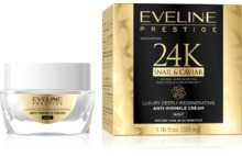 Eveline Cosmetics Eveline 24k sraigių ir ikrų raukšles mažinantis kreminis naktinis kremas, 50 ml