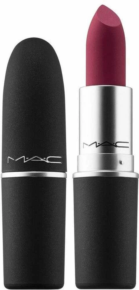 MAC Cosmetics Powder Kiss matt nourishing lipstick ( Lips tick ) 3 g, Burning Love aprašymas - Prekės nuotrauka