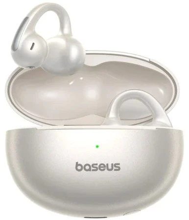 Ausinės su klipsem Baseus Bowie MC1 Pro OWS Bluetooth 6.0 - balta