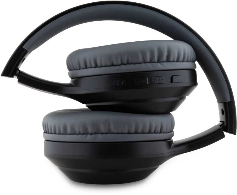 Guess Classic Sidabrinis Logo belaidės ausinės juodos spalvos