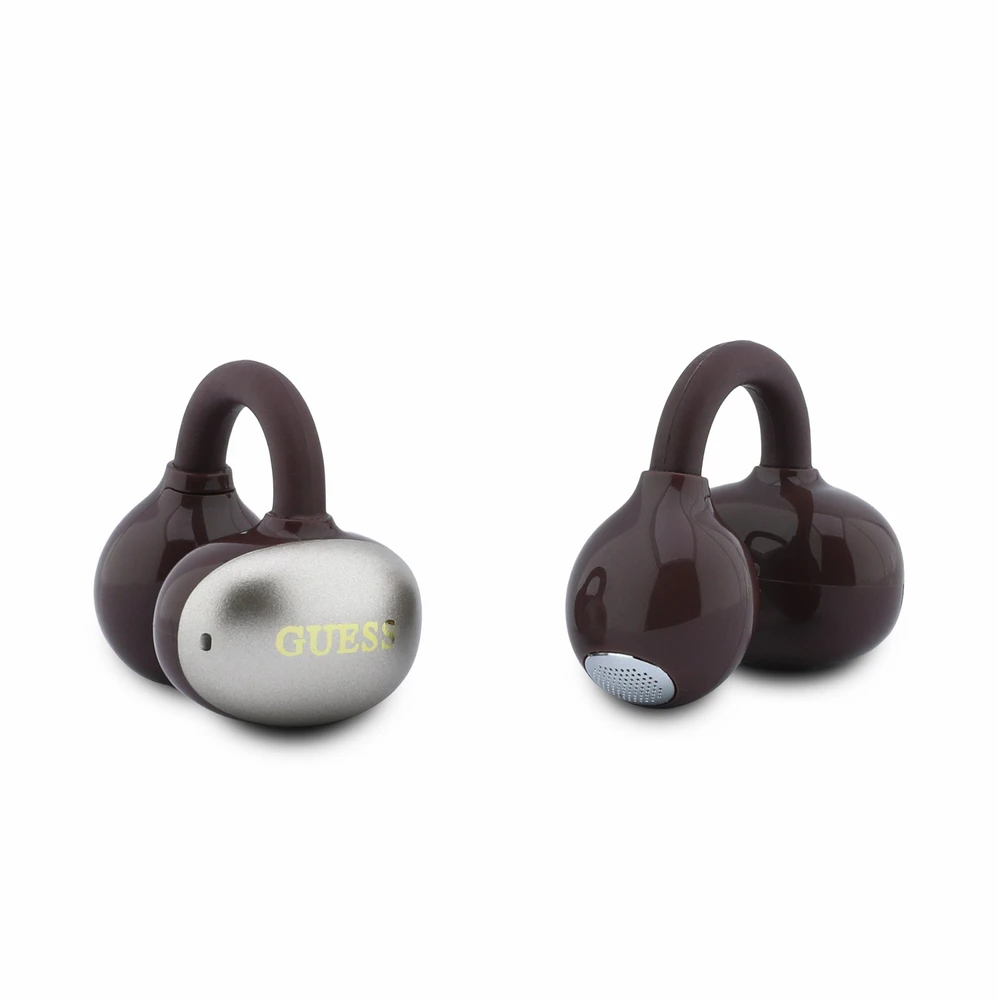 Guess Metallic Finish Classic Logo OWS belaidės ausinės Burgundy