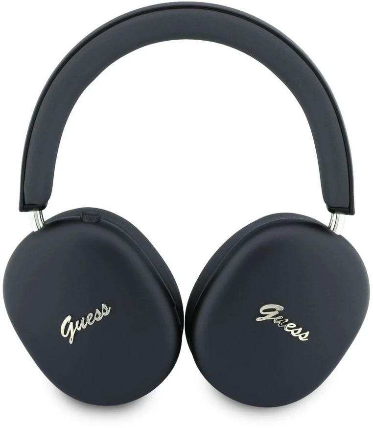 Guess Metallic Script Logo ENC belaidės ausinės, juodos