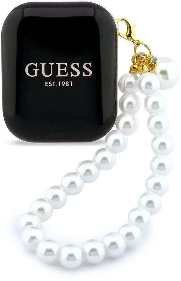 Belaidės ausinės GUESS TWS Pearl Strap GUE005292 juodas