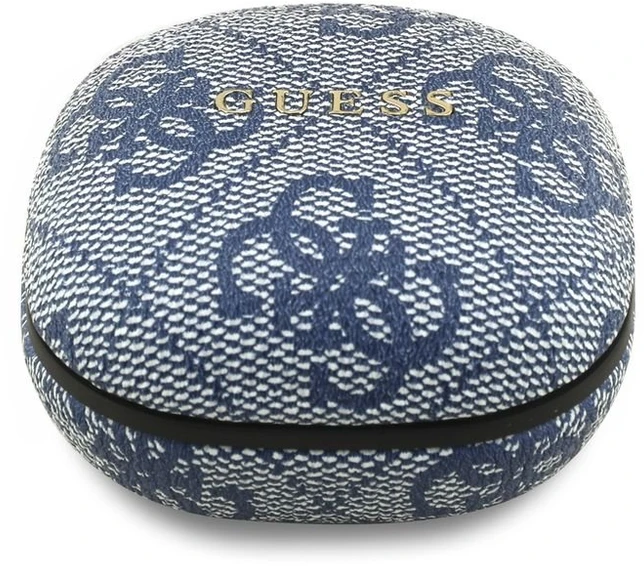 Guess PU 4G Metal Logo ENC TWS belaidės ausinės mėlynos spalvos