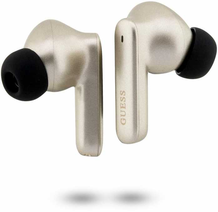 Guess Bluetooth ausinės GUTWST50EDTWS + docking station auksinis/auksinis Classic EST