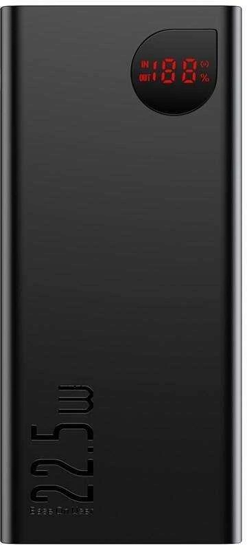 Greitas įkrovimas Power Bank Baseus Adaman, 40000mAh 22.5W (juodas)