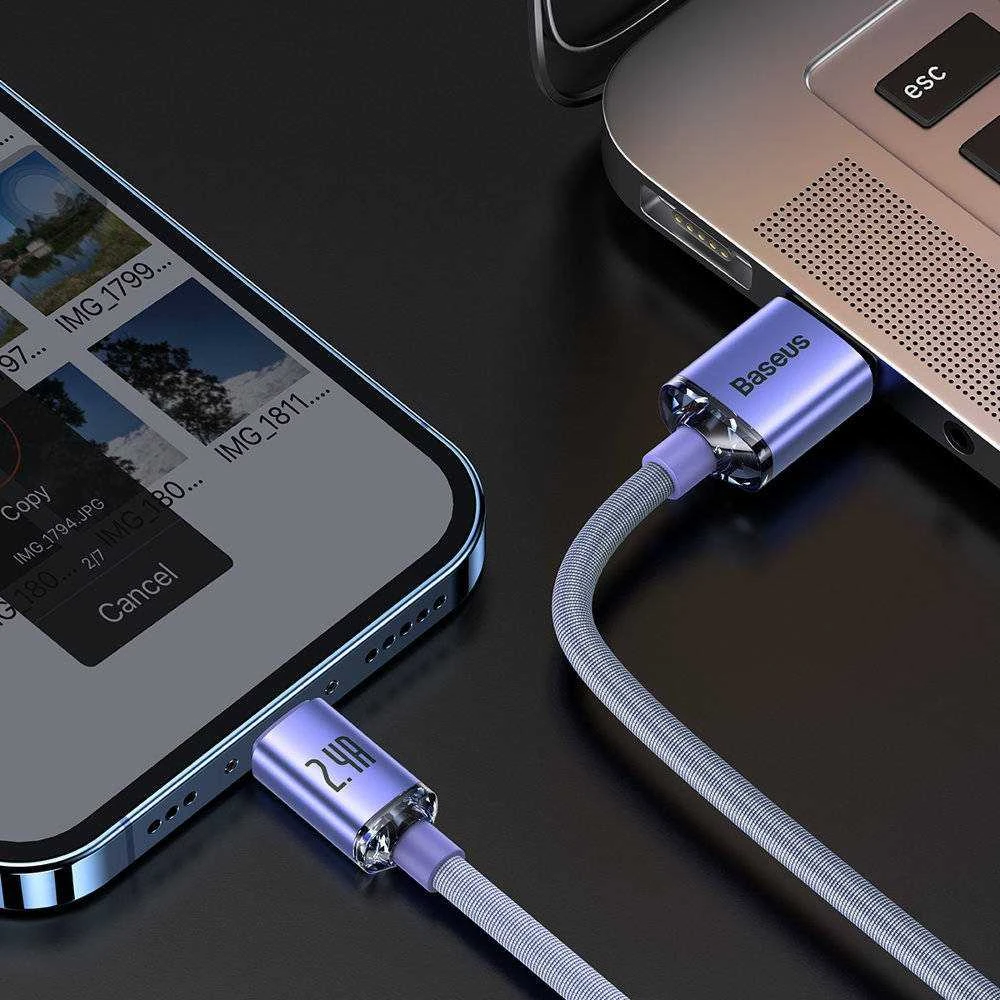 Baseus LAIDAS „Lightning“–USB 1,2 m