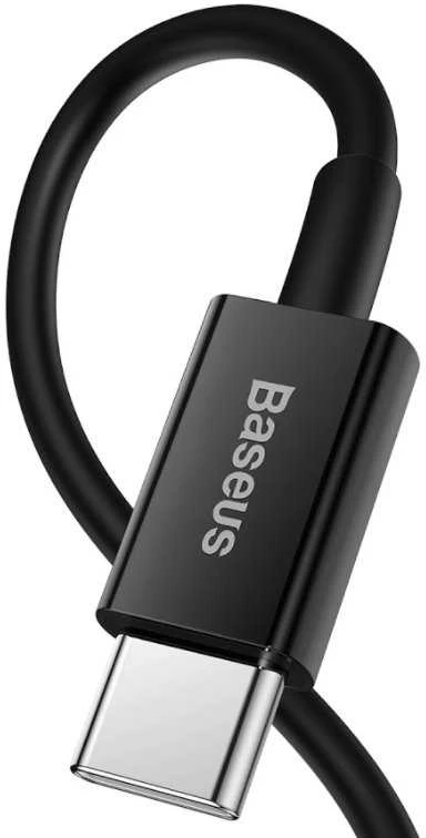 Baseus Superior serijos USB-C - Lightning kabelis 20W PD 1m - Juodas