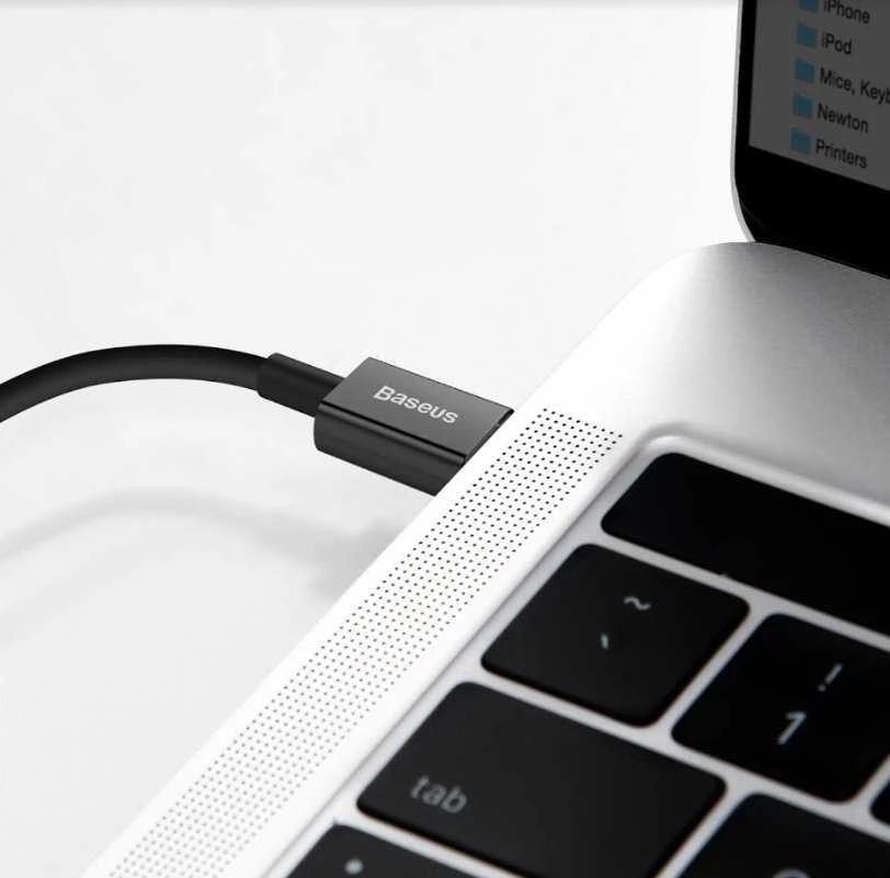 Baseus Superior serijos USB-C - Lightning kabelis 20W PD 1m - Juodas