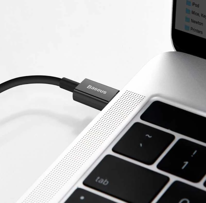Baseus Superior serijos USB-C - Lightning kabelis 20W PD 2m - Juodas