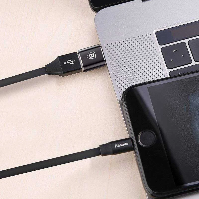 Adapteris Baseus USB C kištukas - USB A lizdas, OTG funkcija