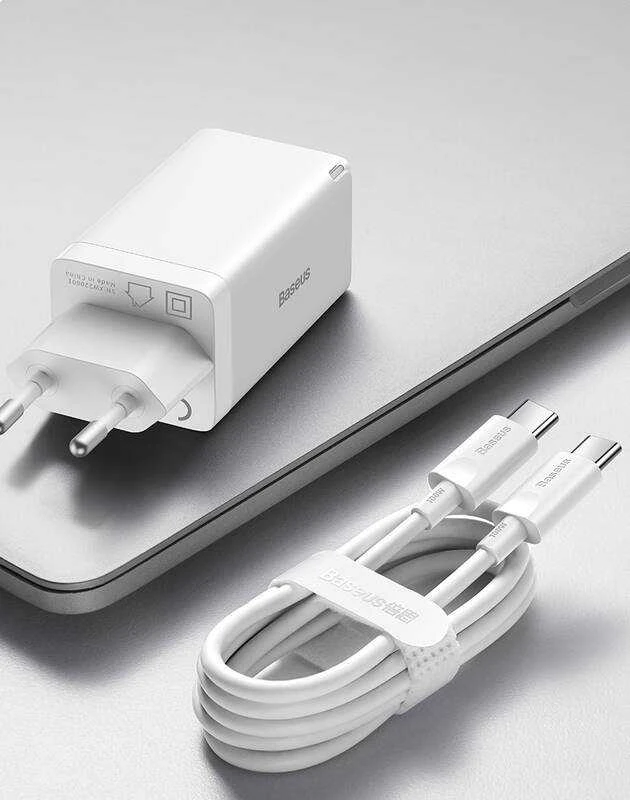 Baseus GaN5 Pro sieninis įkroviklis 2xUSB-C + USB 65W
