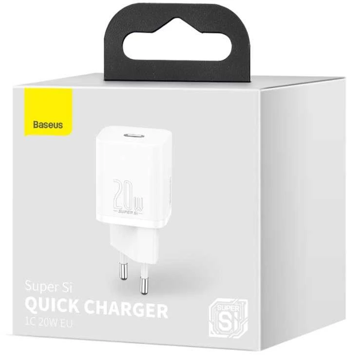 Baseus Super Si greitas įkroviklis 1C 20W - Baltas