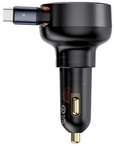 „Baseus Enjoyment Pro“ automobilinis įkroviklis USB-C, 60 W, juodas (pažeista pakuotė)