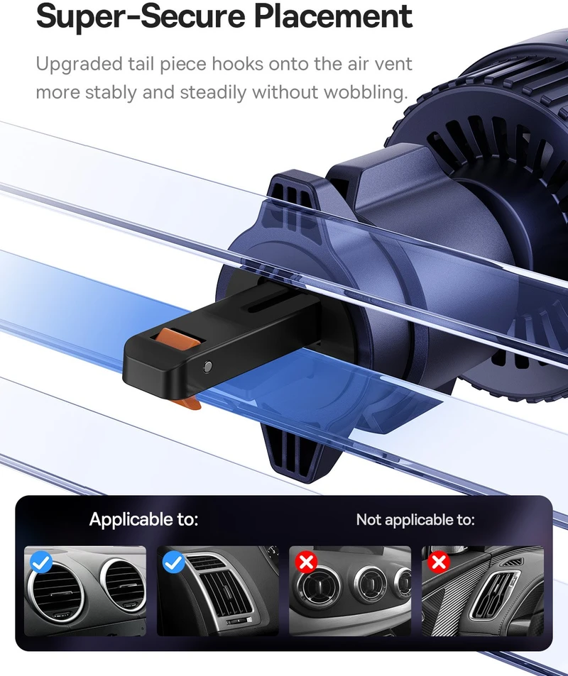 Automobilinis laikiklis su indukciniu įkrovikliu Baseus MagPro 15W Qi2.0 (juodas)