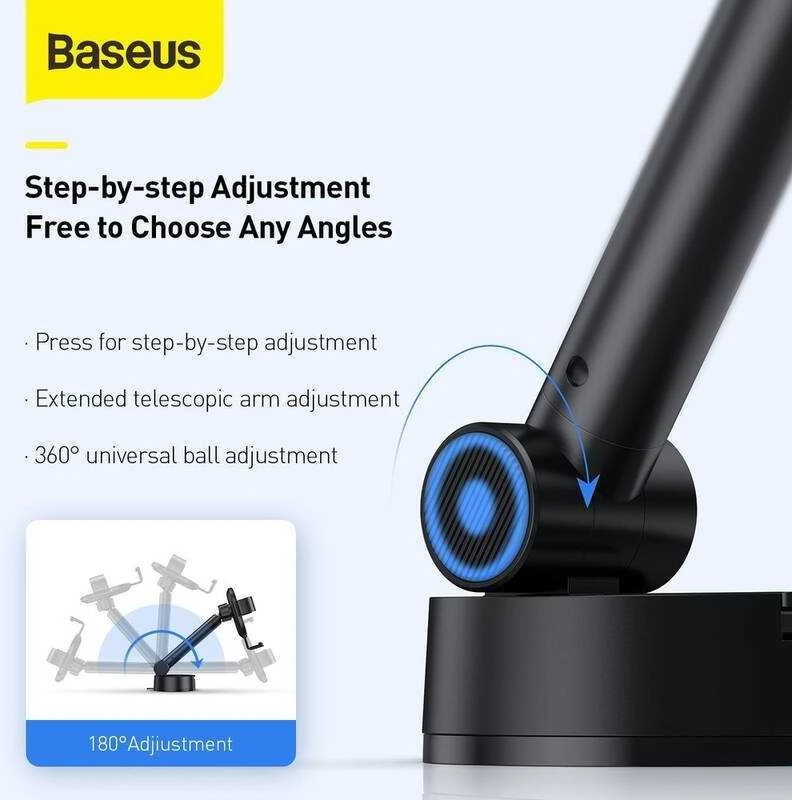 Automobilinis laikiklis Baseus Simpslism - Juodas