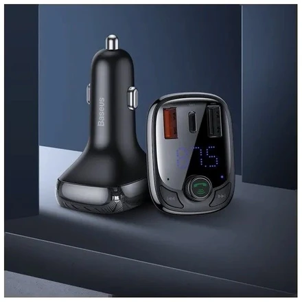 Automobilinis Bluetooth MP3 grotuvas Baseus T Shaped S-13 Juodas OS
