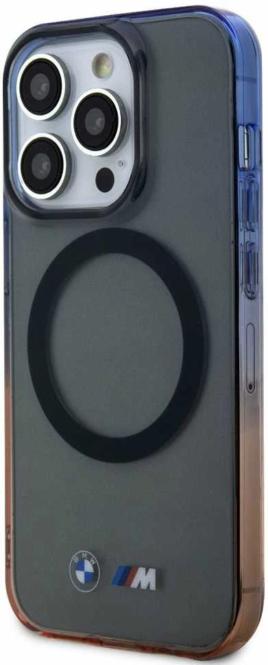 Dėklas BMW BMHMP15XHTGE Apple iPhone 15 Pro Max 6.7″ pilkas kietas dėklas Gradient Bumper MagSafe