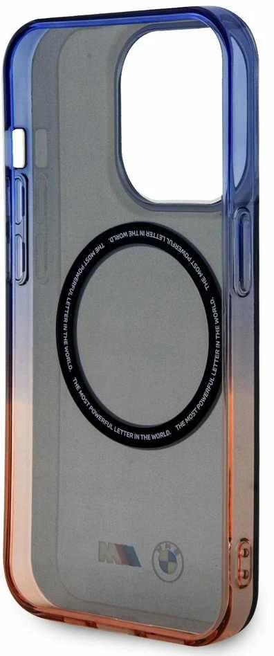 Dėklas BMW BMHMP15XHTGE Apple iPhone 15 Pro Max 6.7″ pilkas kietas dėklas Gradient Bumper MagSafe