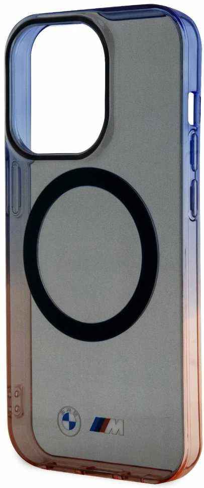 Dėklas BMW BMHMP15XHTGE Apple iPhone 15 Pro Max 6.7″ pilkas kietas dėklas Gradient Bumper MagSafe