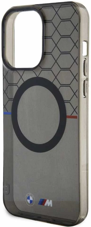 Dėklas BMW BMHMP13XHGPK Apple iPhone 13 Pro Max 6.7″ pilkas Pattern MagSafe