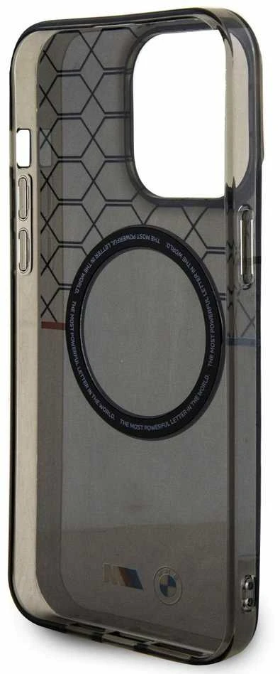 Dėklas BMW BMHMP13XHGPK Apple iPhone 13 Pro Max 6.7″ pilkas Pattern MagSafe