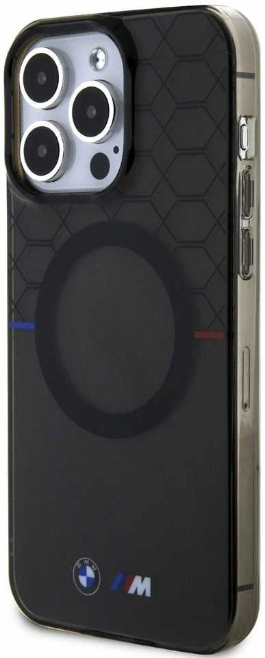 Dėklas BMW BMHMP13XHGPK Apple iPhone 13 Pro Max 6.7″ pilkas Pattern MagSafe