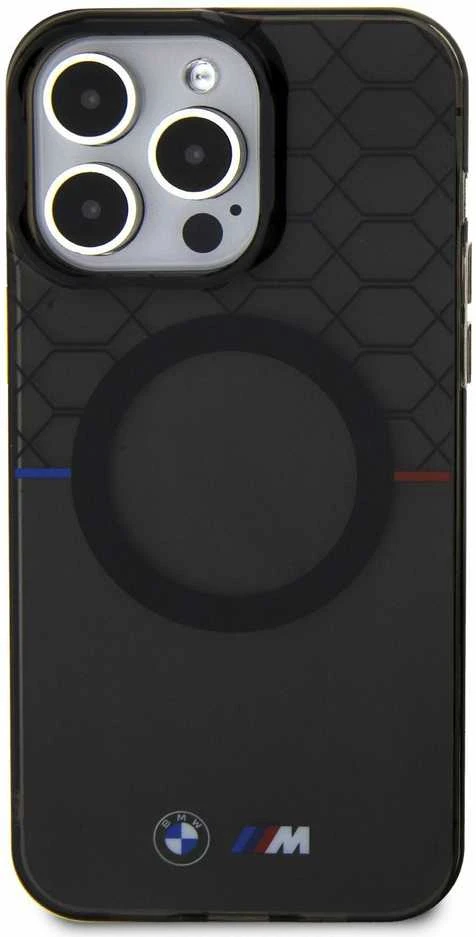 Dėklas BMW BMHMP13XHGPK Apple iPhone 13 Pro Max 6.7″ pilkas Pattern MagSafe