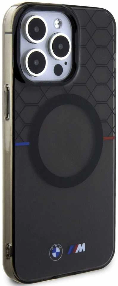 Dėklas BMW BMHMP13XHGPK Apple iPhone 13 Pro Max 6.7″ pilkas Pattern MagSafe